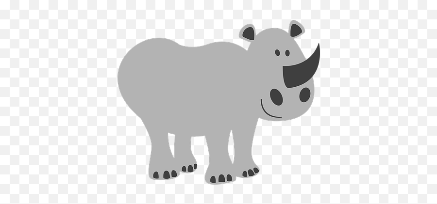 100 Free Friendly U0026 Happy Vectors - Pixabay Rhinoceros Emoji,Emoji Bear Pig Tiger Book