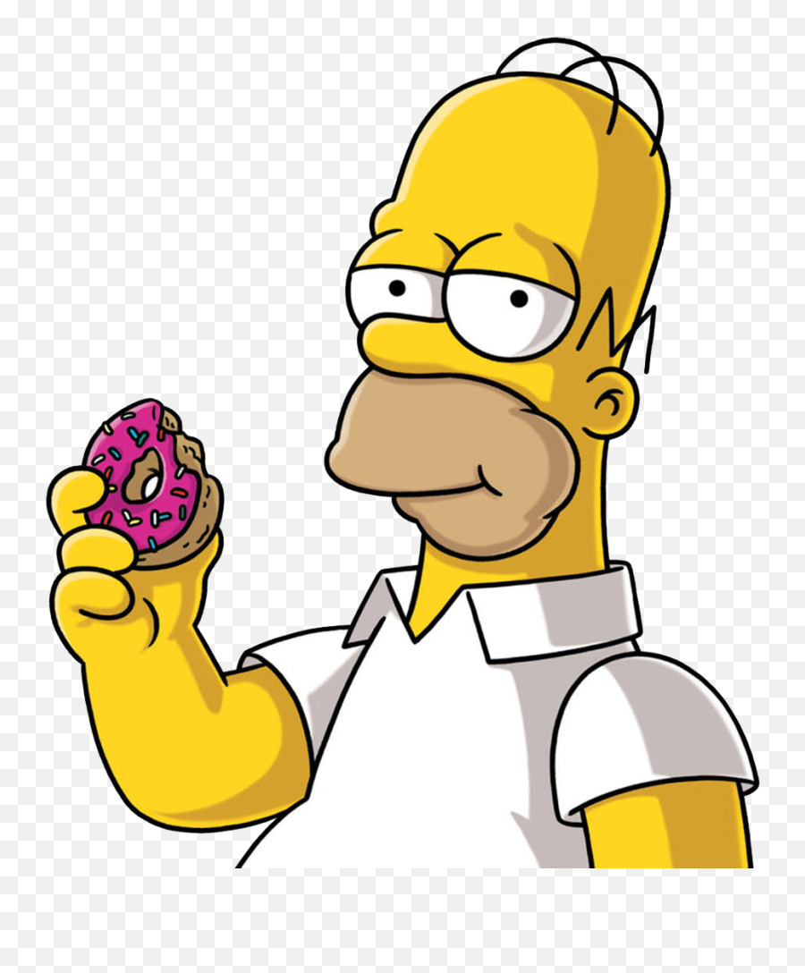 Homer Simpson Donut Clipart - Homer Simpson Donuts Emoji,Simpson Emoji