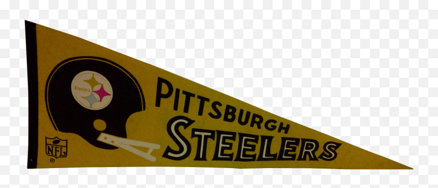 Nfl Pittsburgh Steelers Pennant Flag - Signage Emoji,Steelers Emoticons Iphone