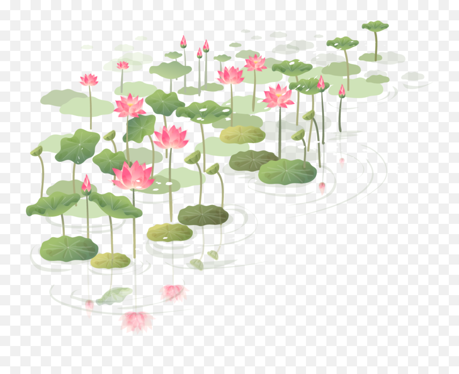 Lilypad Sticker By Isaberry - Watercolour Painting Lotus Pond Emoji,Lily Pad Emoji