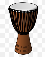 Drum African Wooden Traditional Tribal - Djembe Clip Art Emoji