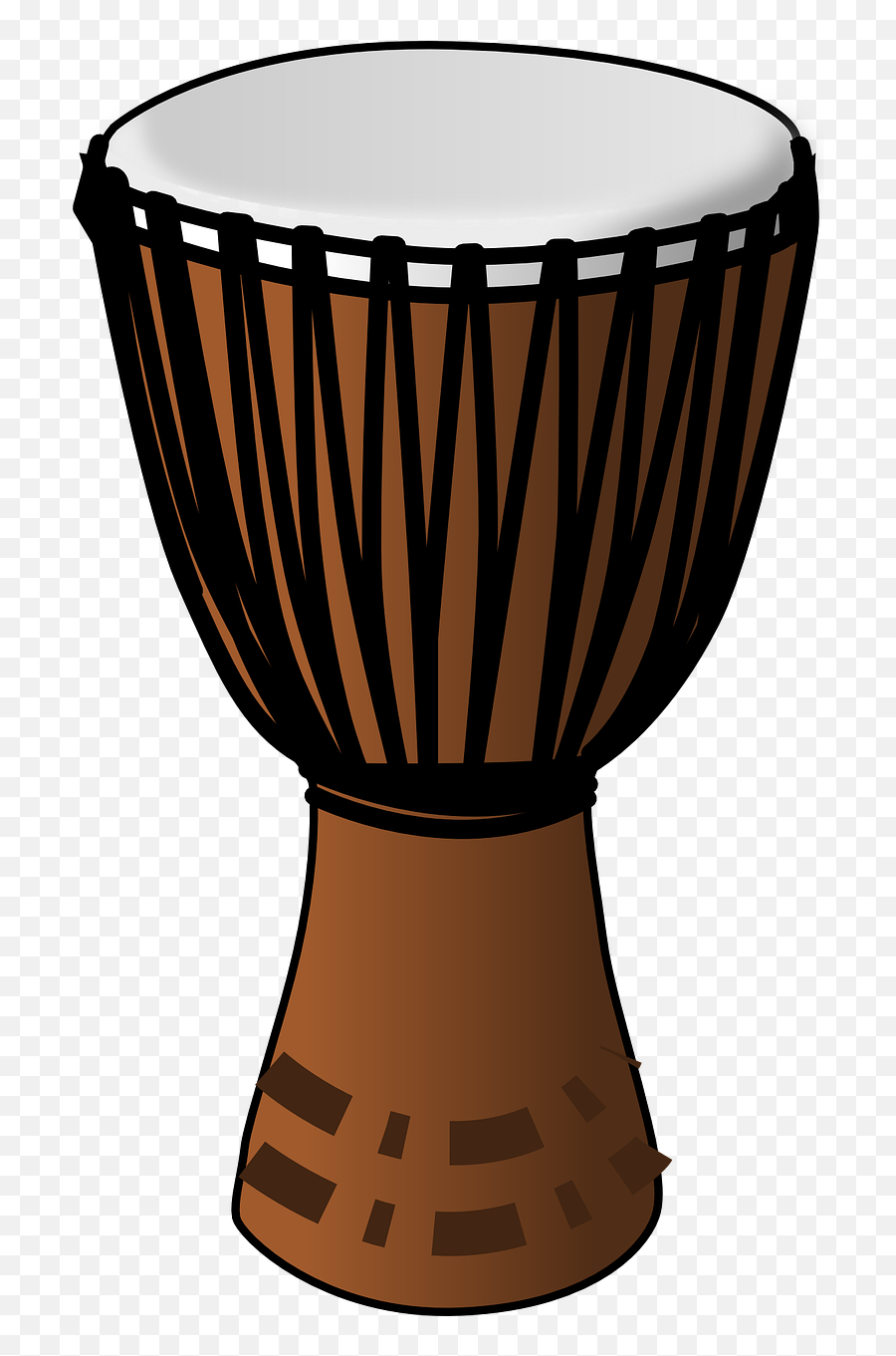 Drum African Wooden Traditional Tribal - Djembe Clip Art Emoji,Band Names With Emojis