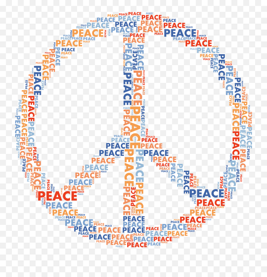 Peace Sign Word Cloud No Background - Word Cloud Peace Sign Backgrounds Cool Peace Sign Emoji,Peace Emoticon