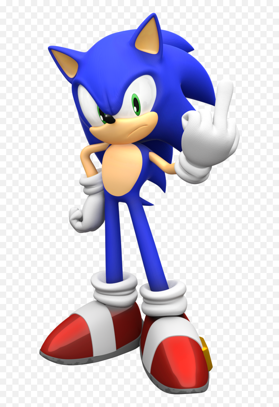 Sonic Is Flipping You Off - Sonic The Hedgehog 4 Episode Emoji,Emoji Flipping Off