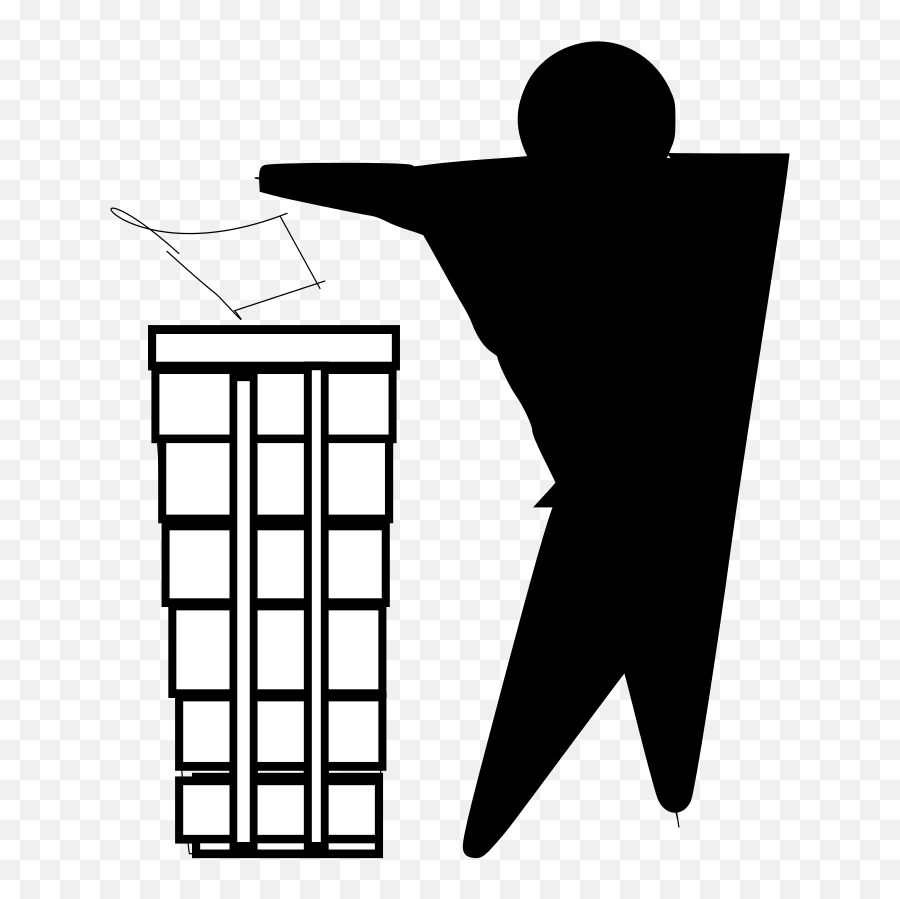 Garbage Clipart Black And White - Waste Container Emoji,Trash Emoji Png