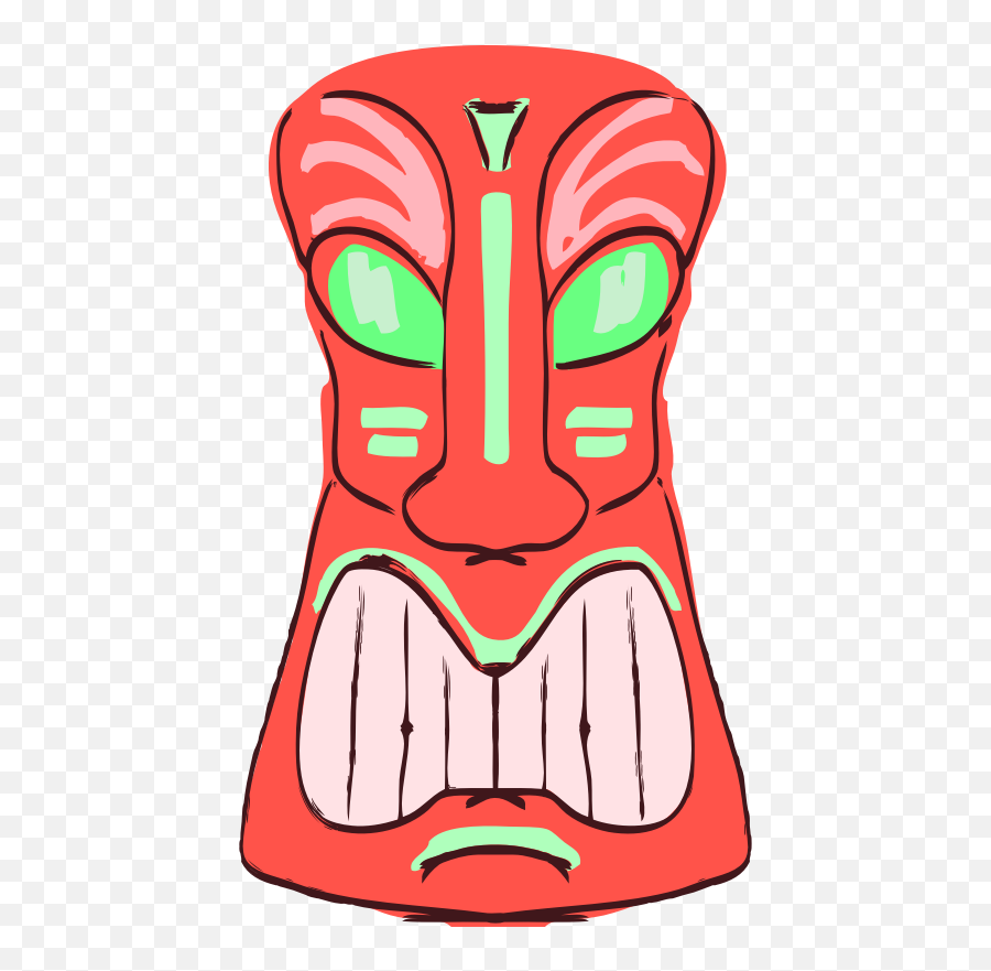 Free Totem War Cliparts Download Free Clip Art Free Clip - Topeng Suku Di Indonesia Emoji,Tiki Head Emoji