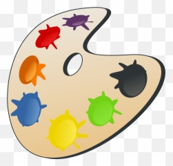 Free Artist Palette Png Download Clip - Transparent Background Paint Clipart Emoji