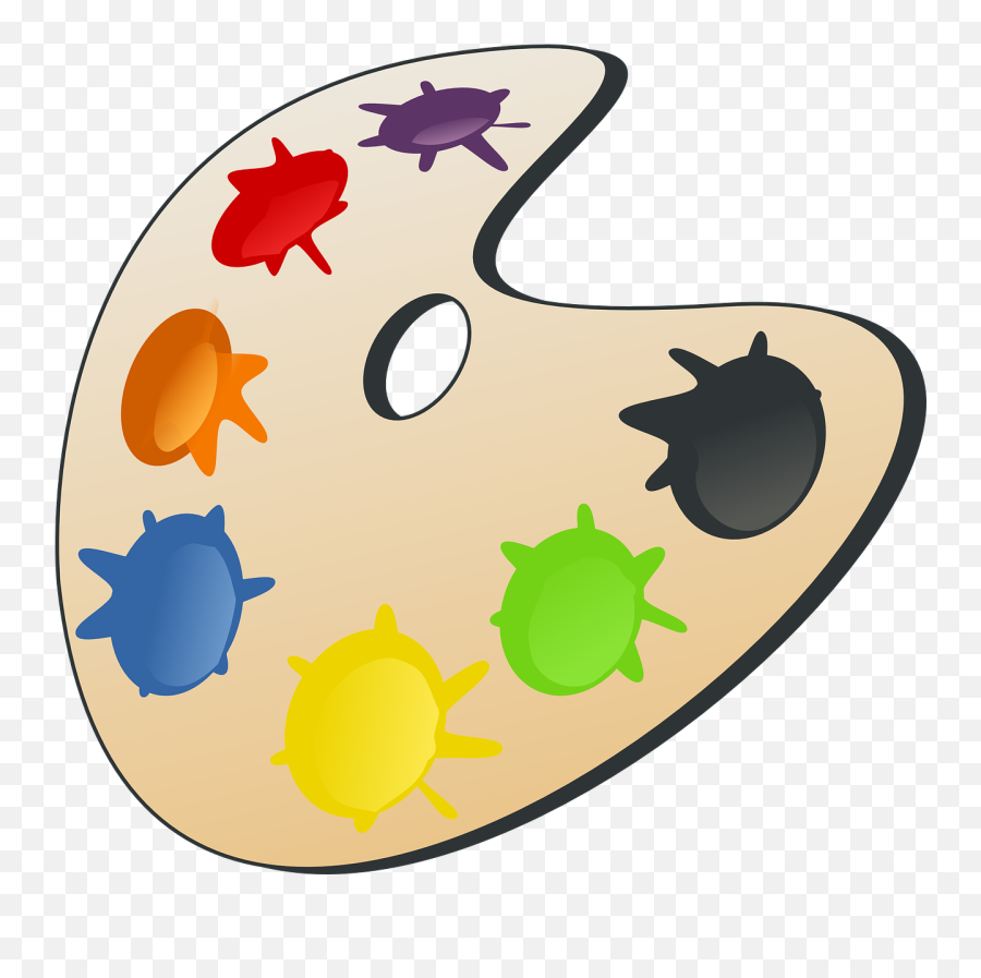 Free Artist Palette Png Download Free Clip Art Free Clip - Transparent Background Paint Clipart Emoji,Palette Emoji