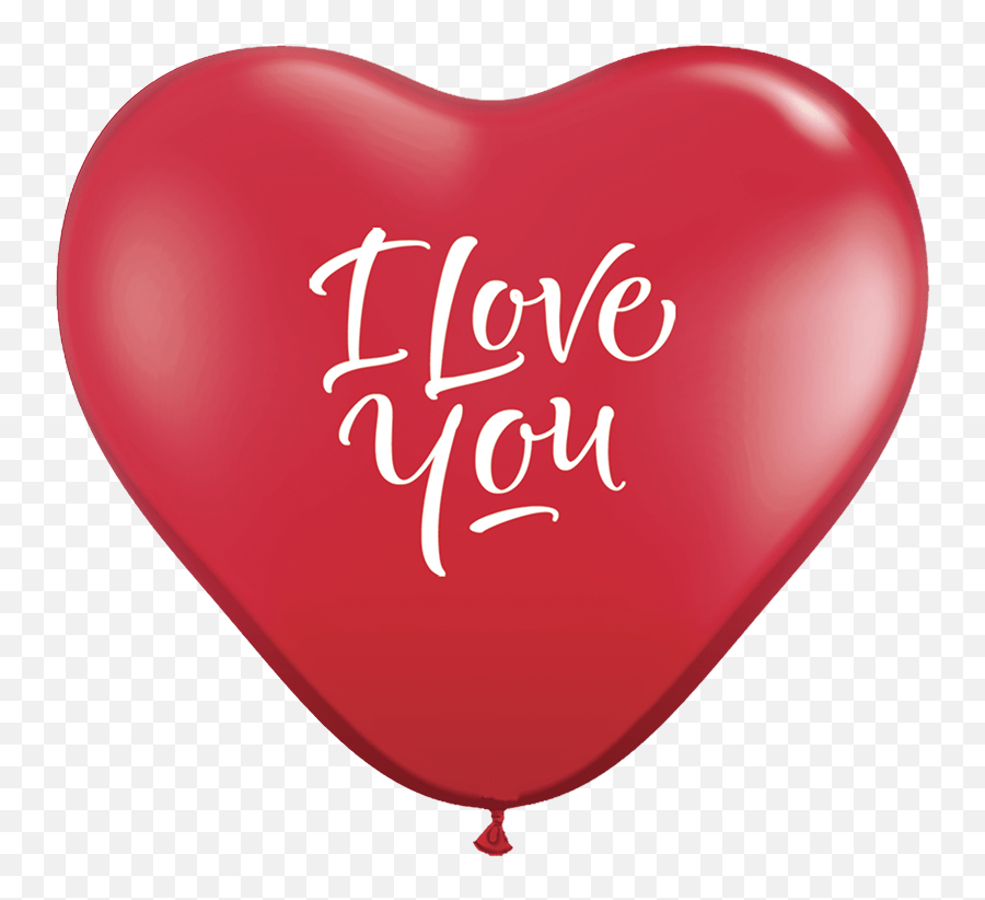 3ft I Love You Heart Shaped Latex 2pcs - Balloon Emoji,Heart Decoration Emoji