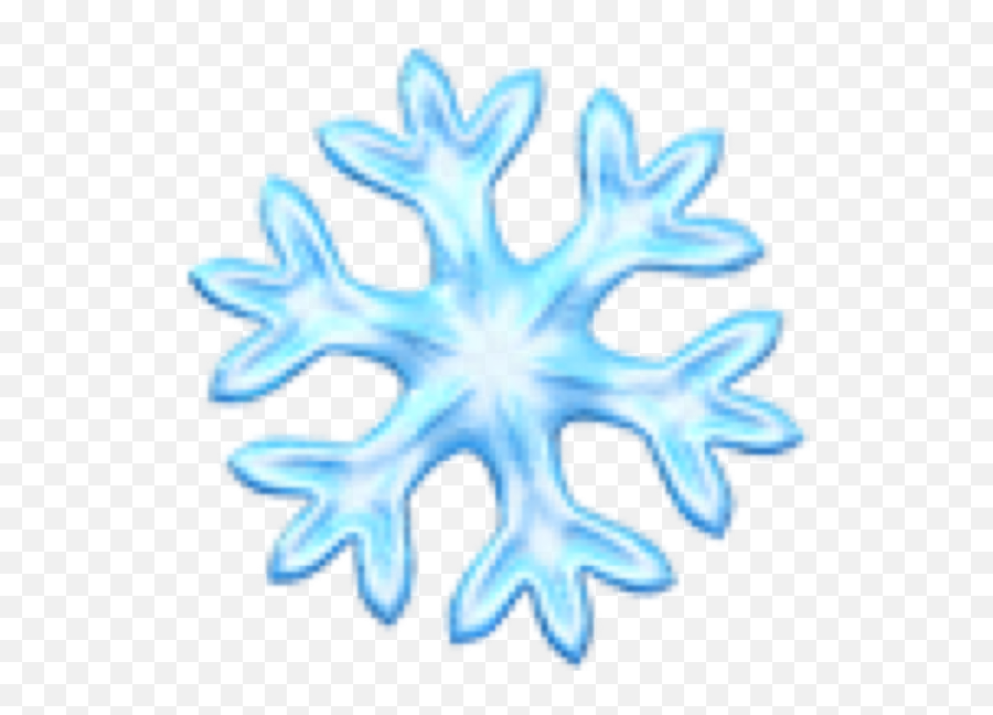 Snow Snowflake Emoji Iphone Freetoedit - Blue Snowflake On Black Background,Snowflake Emoji