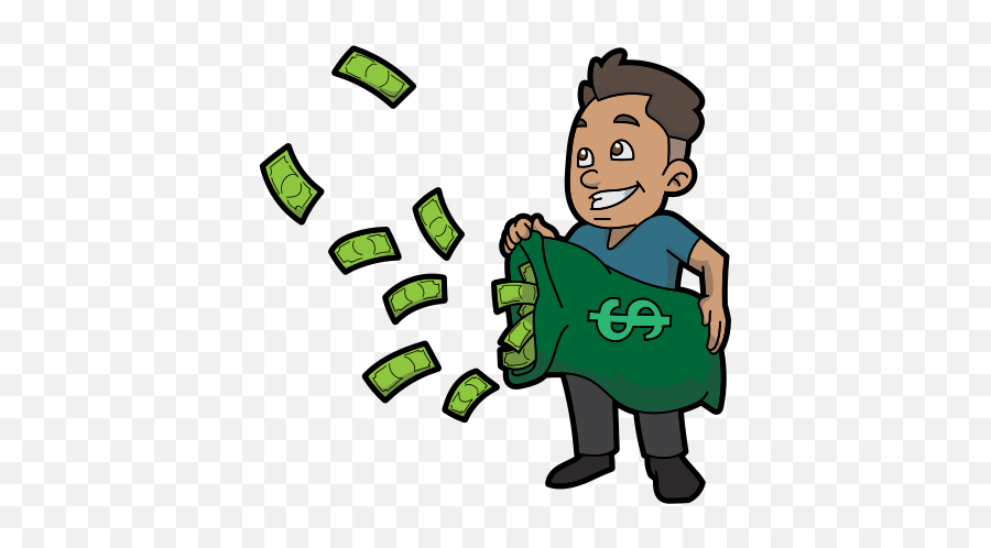 Money Flying Out The Window Clipart Png - Money Cartoon Png Emoji,Money Flying Away Emoji