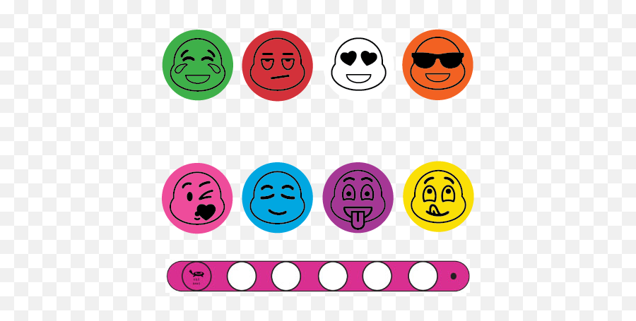 Emoji Faces Bracelet System - Circle,Emoji