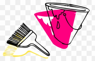 Paint And Brush Vector Illustration - Paint Brush Icon Transparent Background Emoji,Emoji Canvas Painting