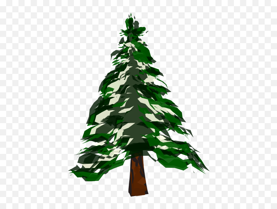 Winter Tree 1 - Cartoon Pine Tree Png Emoji,Cold Emoji Gif