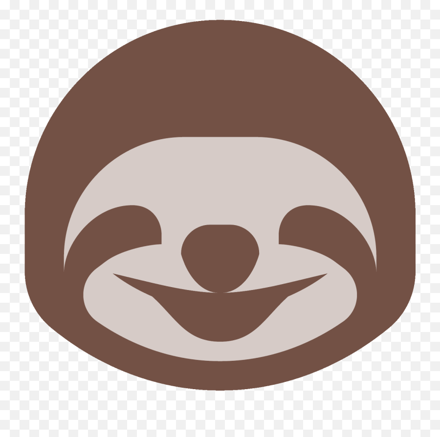 Sloth Cartoon Transparent Png Clipart - Sloth Logo Png Emoji,Sloth Emoticon