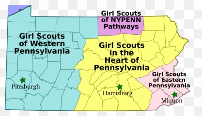 Pennsylvania - Girl Scout Council Map Emoji