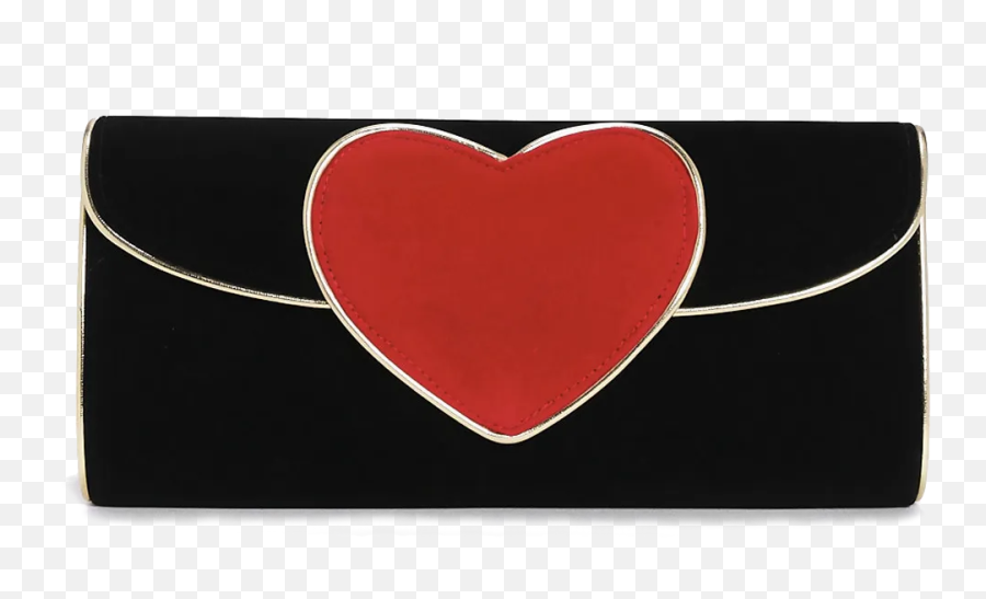 How To Add Color - Black Clutch Bag With Red Heart Emoji,Black Heart Suit Emoji