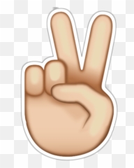 Download Peace Sticker Transparent Png - Emoji