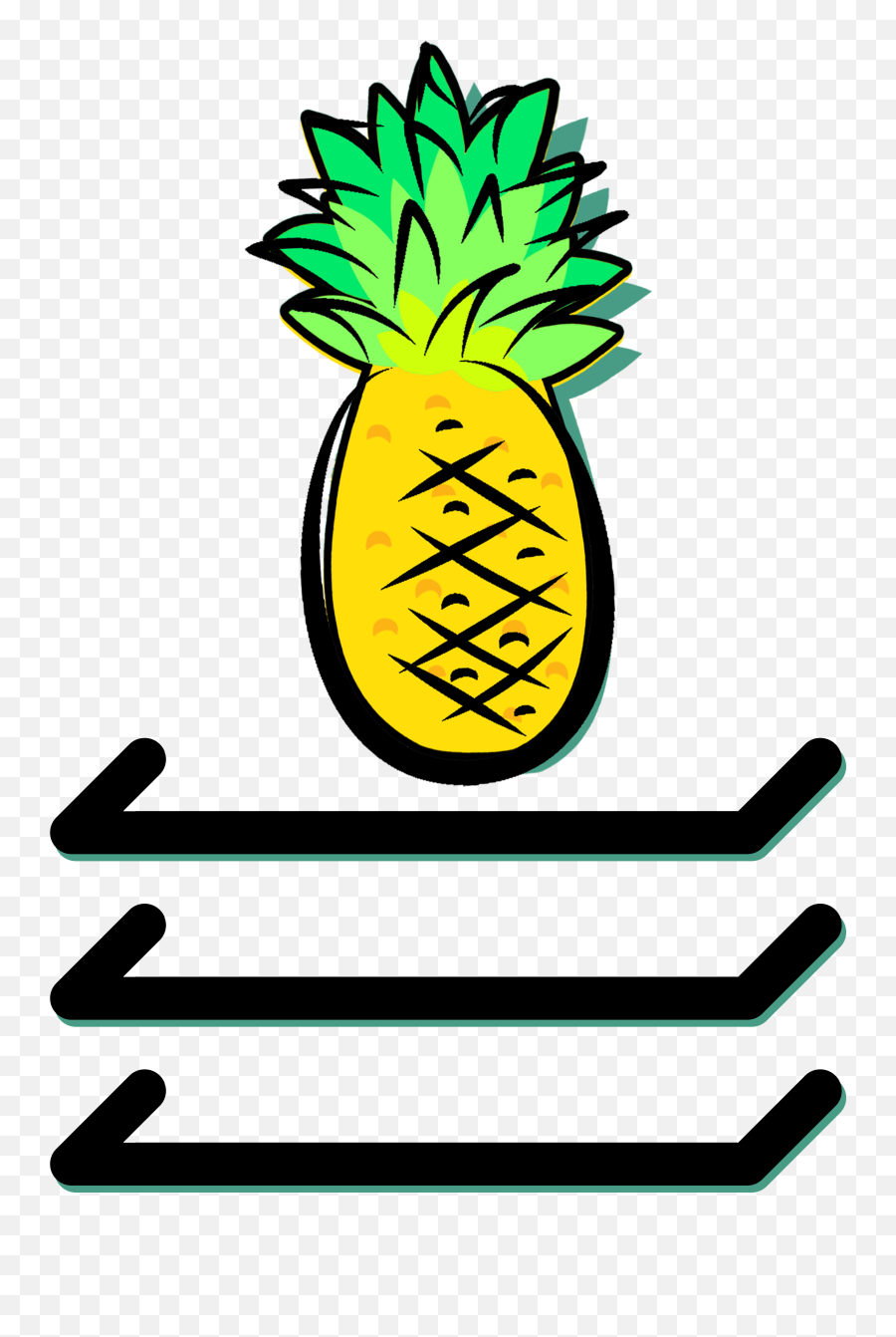 Top Shelf Pineapple - Clip Art Emoji,Pineapple Emoji