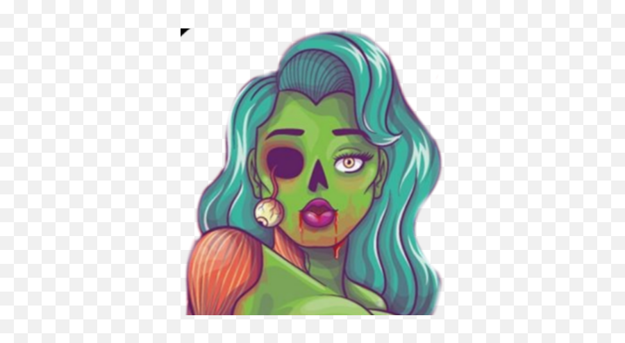 Zombiegirl Zombies Zombie Aesthetic - Illustration Emoji,Zombie Emoji