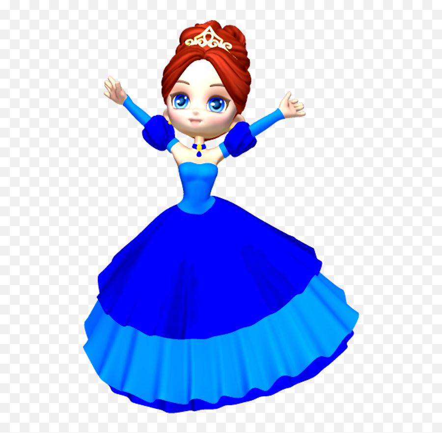 Princess In Blue Clipart - Clipartix Clipart Of Princess Emoji,Princess Emoji