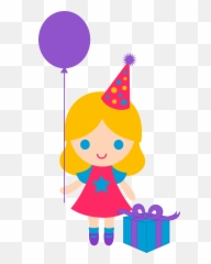Birthday Girl Clipart Free - Art Cute Emoji