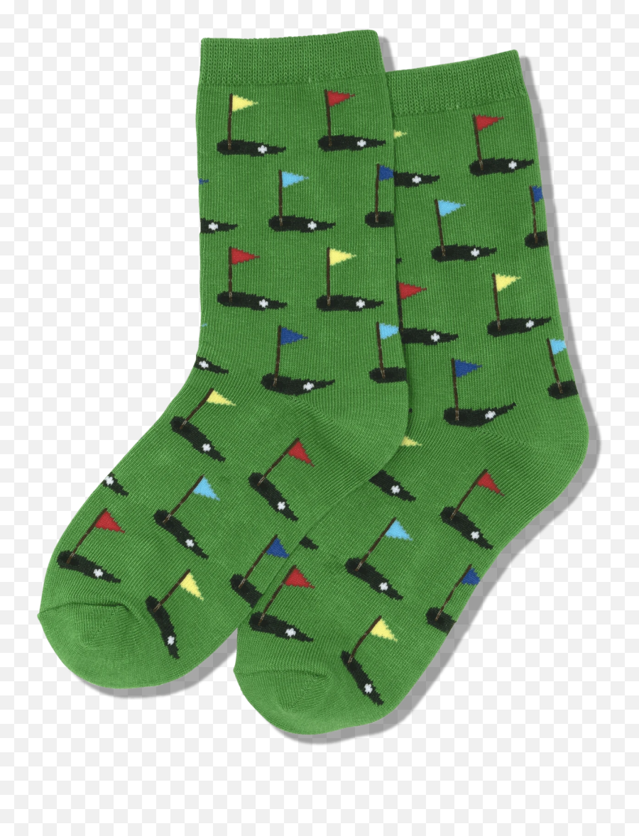 Kidu0027s Golf Crew Socks - Green Sm Sock Emoji,Golf Emoji