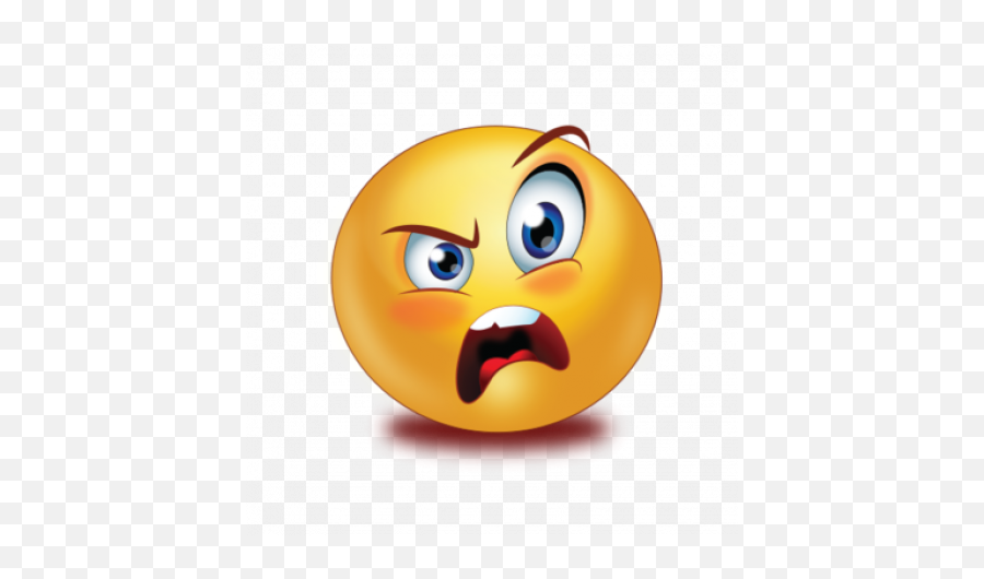 Yelling Emjoi Clip Art Transparent - Smiley Emoji,Screaming Face Emoji