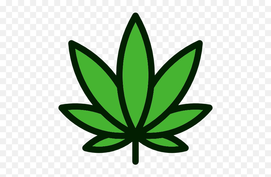 Pot Leaf Icon At Getdrawings - Weed Sticker Emoji,Weed Plant Emoji
