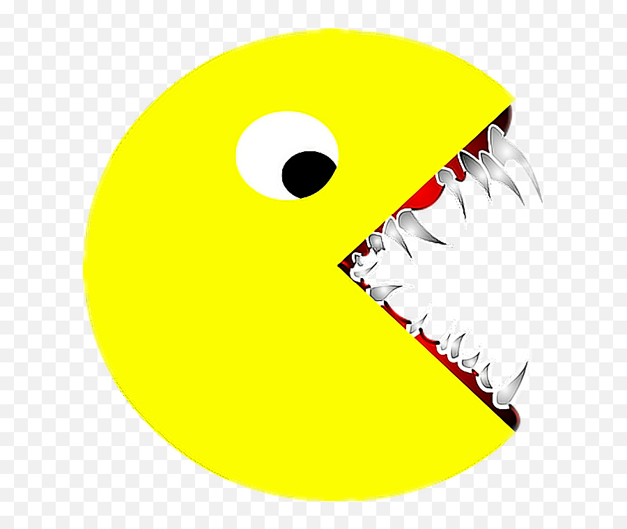 Pacman Ftestickers Gaming Retro Game Hungary Evil - Devil Pacman Emoji,Hungary Flag Emoji
