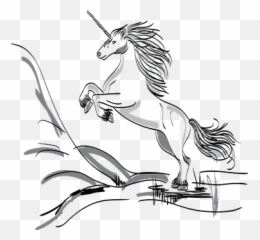 Free Unicorn Horse Vectors - Unicornios Reales Para Dibujar Emoji