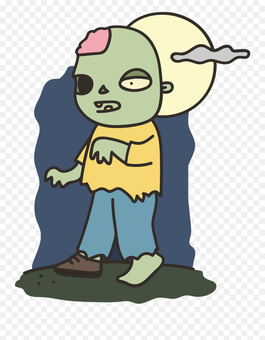 Zombie Halloween Walker Dead Living - Free Image From Clip Art Emoji,Zombie Emoji