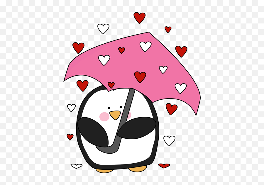 Raining Valentines Day Hearts - Cute Valentines Day Clipart Emoji,Emoji Valentine Cards