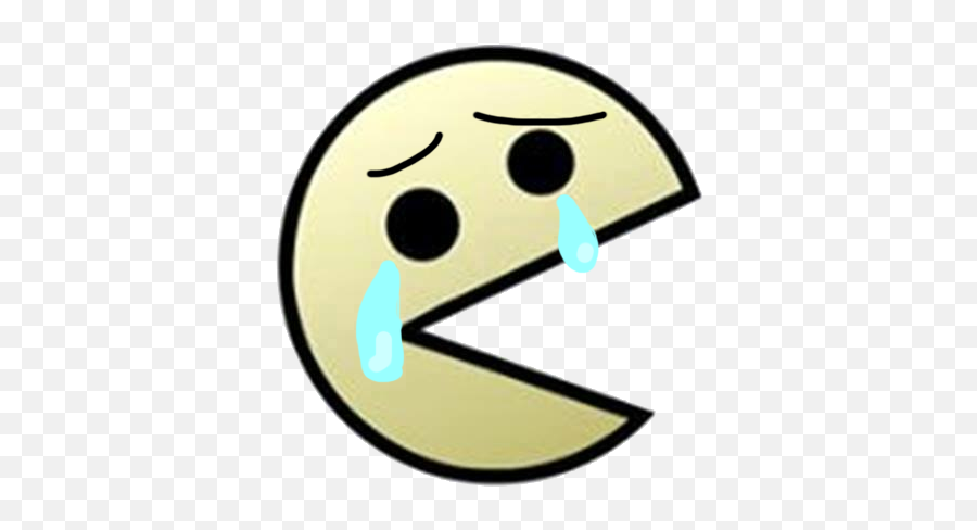 Download Hd Emoticon Pacman Png - Imagenes Triste Png Emoji,Emoticon Triste