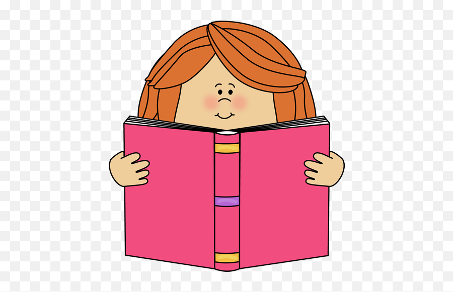 Girl Reading A Book Clip Art - Girl Reading Book Clipart Emoji,Emoji Reading A Book