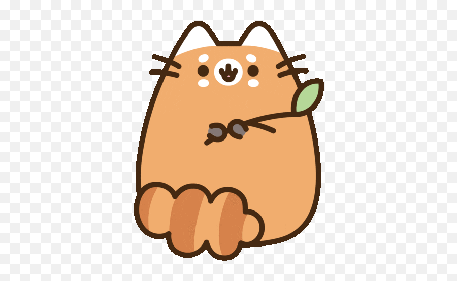 Hungry Cat Sticker - Pusheen Animals Gif Emoji,Roo Panda Emoji