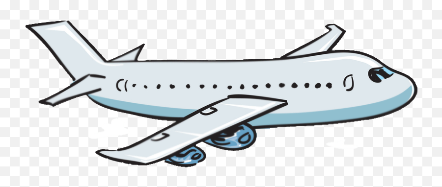 Plane Cartoon Clipart - Transparent Background Clipart Airplane Emoji,Airplane Emoji Png