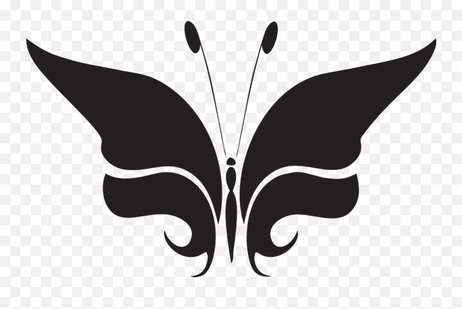 1 Free Wings Butterfly Vectors - Butterfly Group Clipart Black White Emoji,Dove Emoji