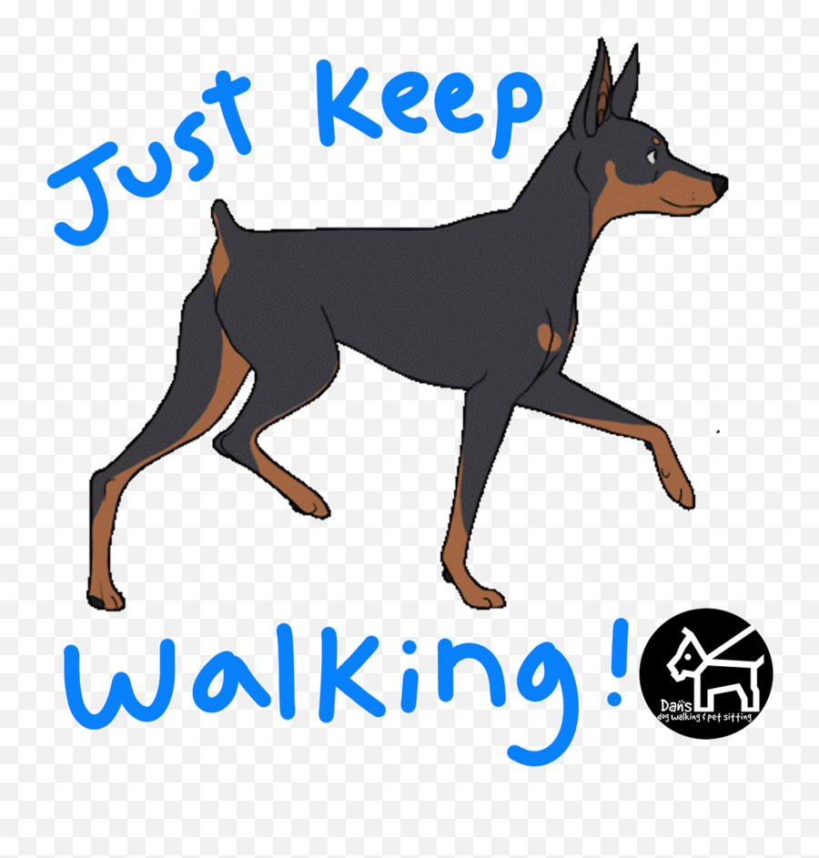 Keep Walking Dogs Sticker By Dan S Dog Pet Sitting For Ios - Animation Dog Walking Gif Emoji,Android Dog Emoji