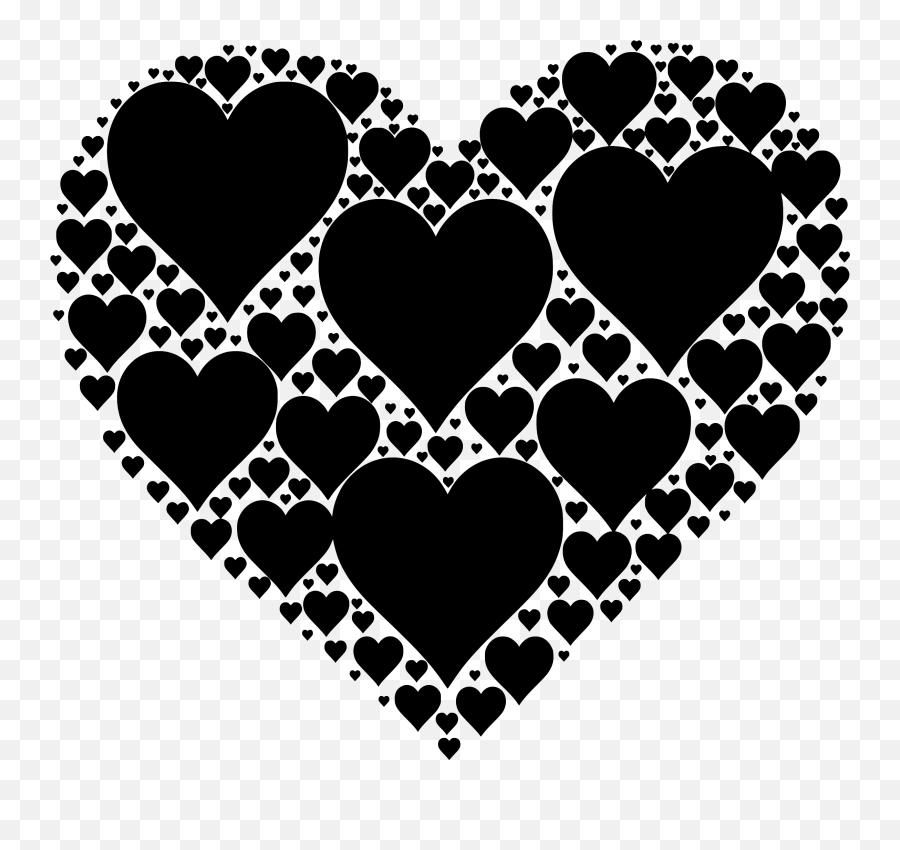 Black Heart Copy And Paste - Hearts In Heart Magenta Emoji,Emoji Hearts