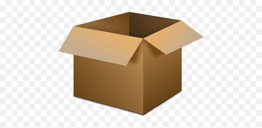 Vector Drawing Of Transportation - Cardboard Box Png Emoji,Empty Box Emoji