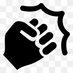 Fist Clipart Back - Action Icon Transparent Emoji