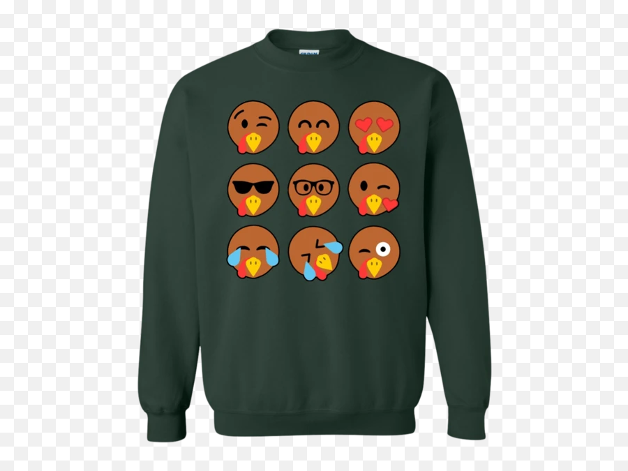Tshirt G180 Gildan Crewneck Pullover Emoji,Turkey Emojis