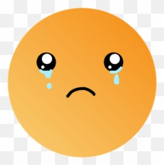 Sad Emoji Depressed - Circle,Crying Emoji