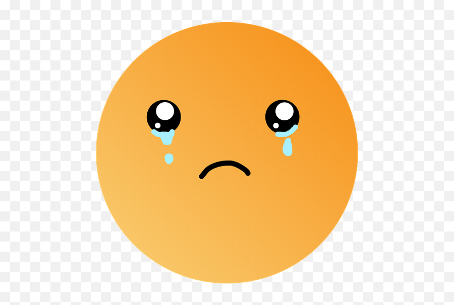 Sad Emoji Depressed - Circle,Crying Emoji