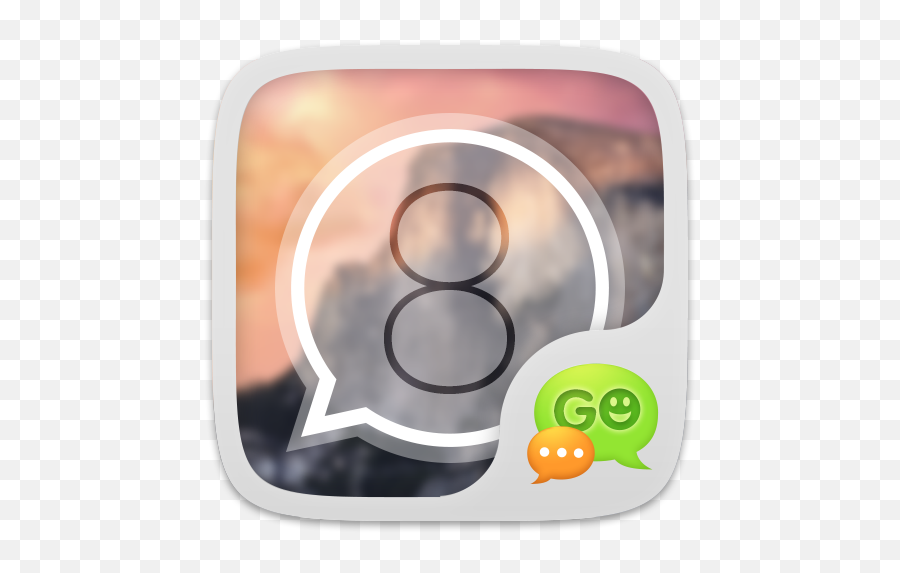 Go Sms Pro Icolor8 Theme 1 - Go Sms Emoji,Go Sms Emojis