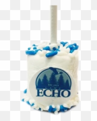 Marshmallow With Camp Logo And - Birthday Cake Emoji,Emoji Marshmallows