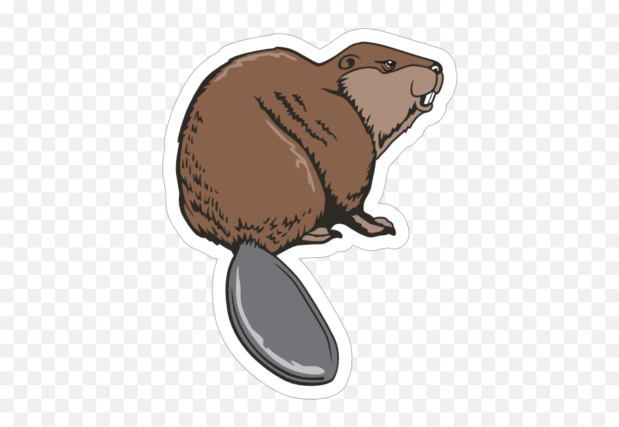 Beaver Mascot Sticker - Punxsutawney Phil Emoji,Beaver Emoji