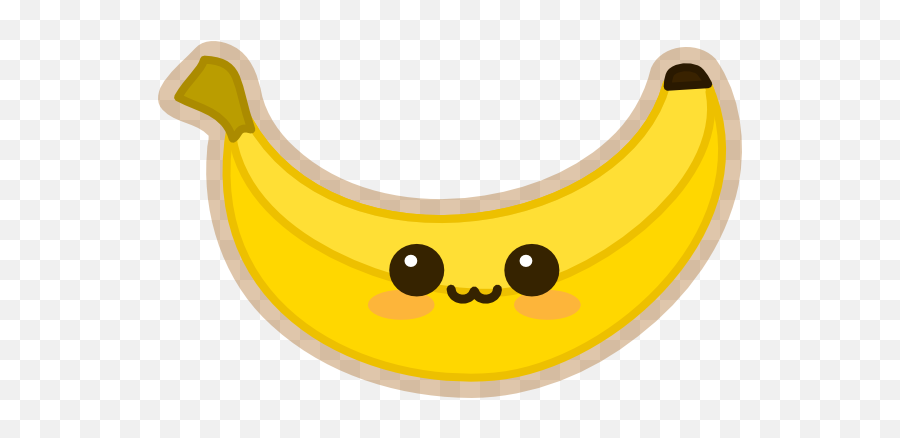 Bananabluffs Kawaii Banana - Banana Clipart Cute Emoji,Banana Emoji.