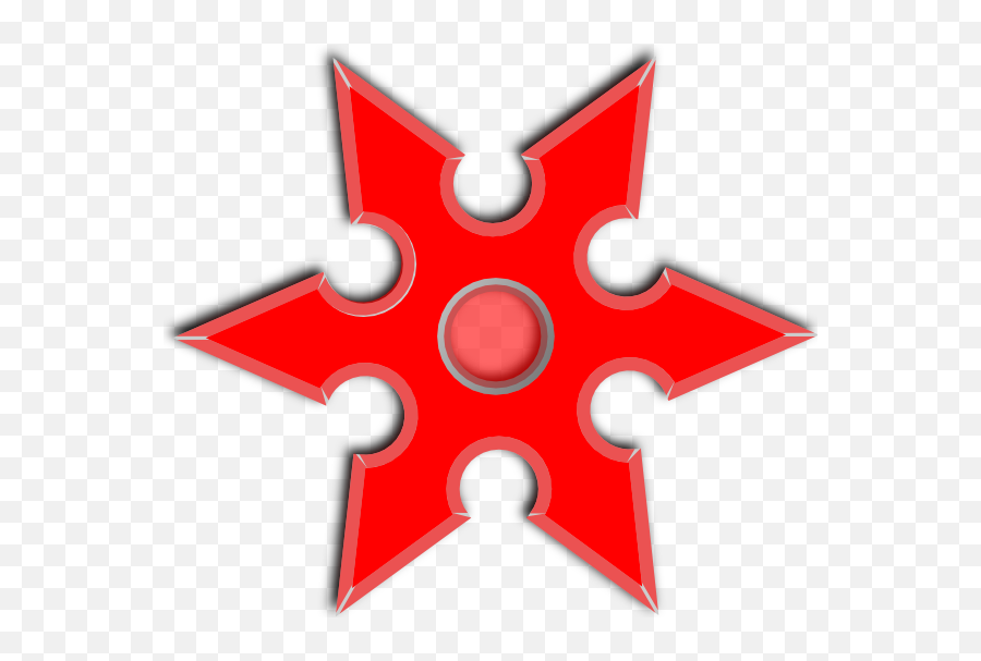 Ninja Clipart Red Ninja Ninja Red - Cartoon Transparent Ninja Star Emoji,Throwing Stars Emoji